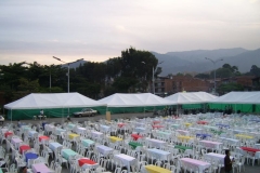 Carpas Evento empresarial 1000 personas -Parque Juan Pablo II