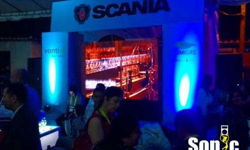 Alquiler Stand Scania,iluminación, mobiliario y tarima piso - Medellín