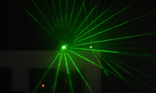 Iluminación con juegos laser