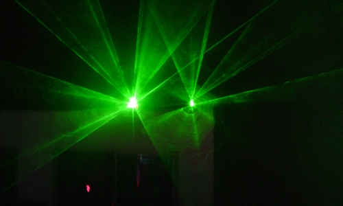 Iluminación con juegos laser