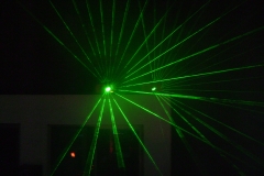 Iluminación con juegos laser