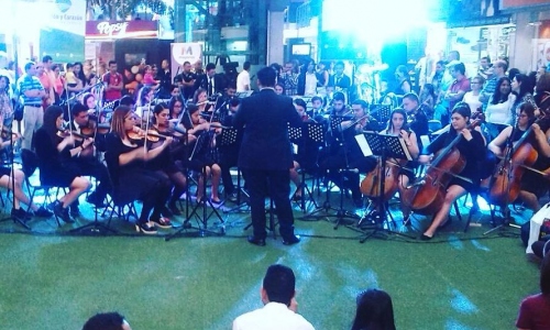 Evento con filarmonica de Santuario