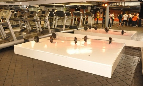 Tarimas Gimnasio Bodytech